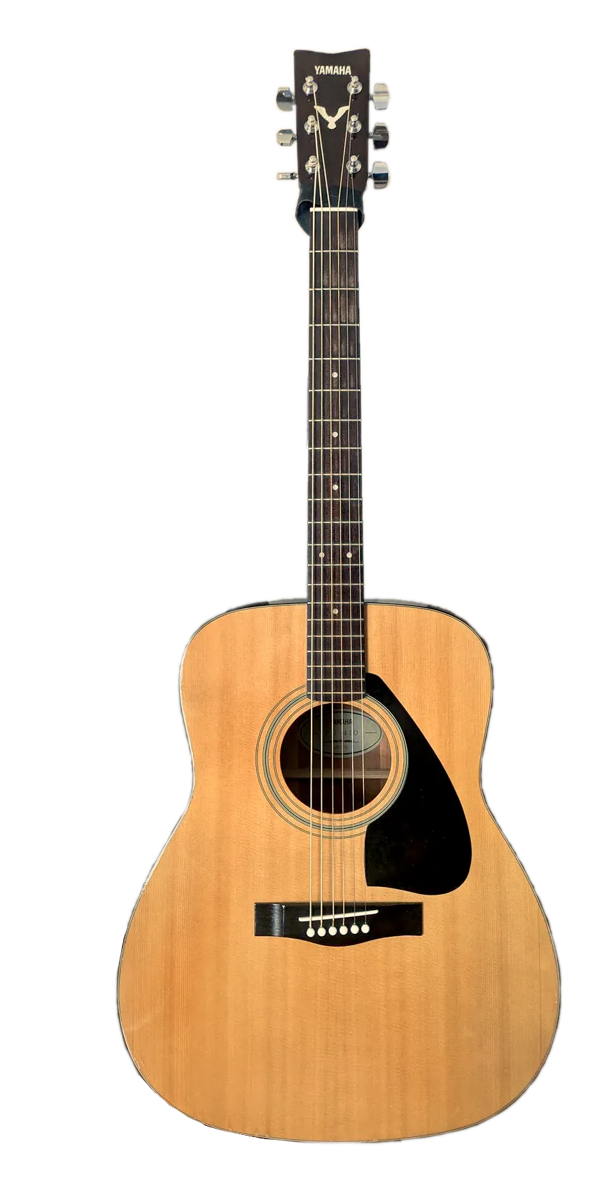 A guitar leaning to the right.